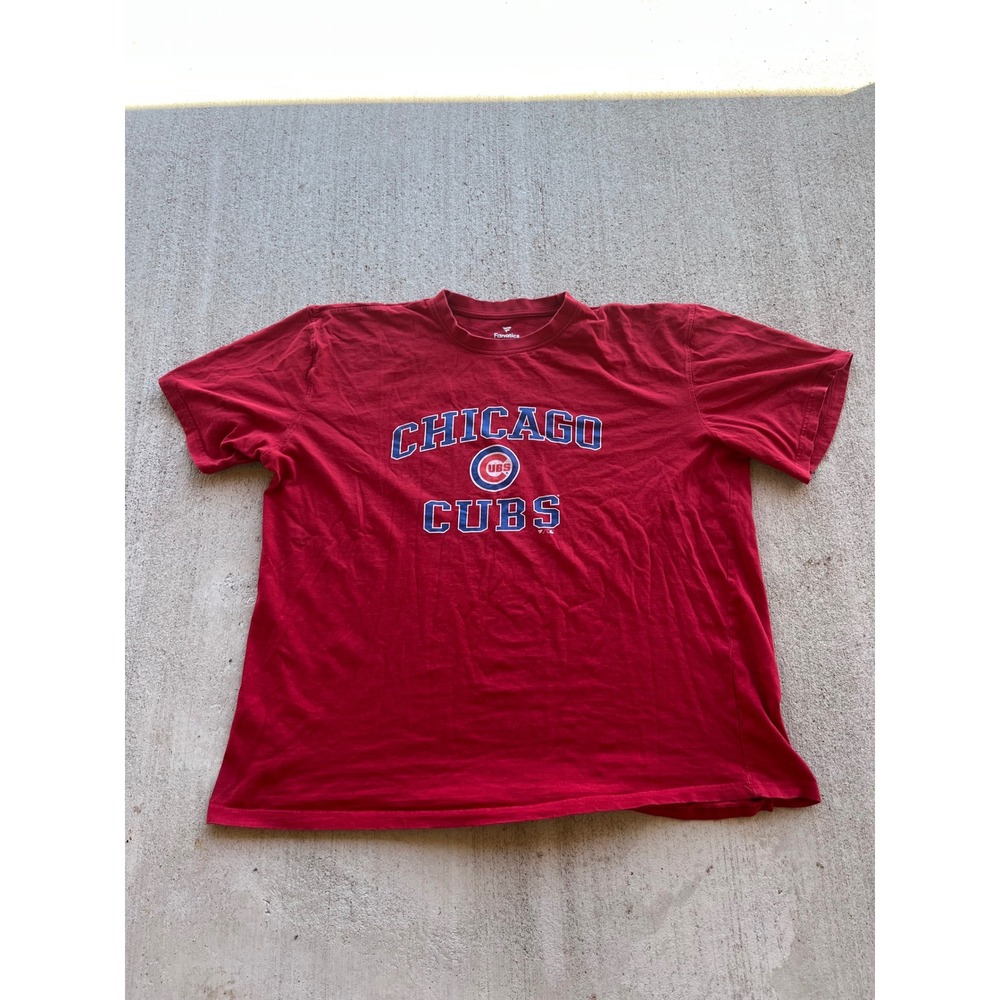 Fanatics Chicago Cubs Red Graphic T-Shirt Mens 3XLT MLB Baseball Tee